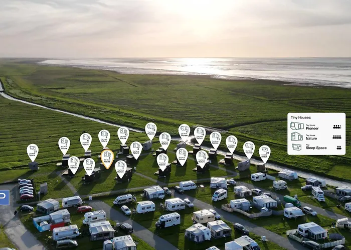 Nyaraló Tiny House Nature 5 Innenlage - Tiny Village Harlesiel